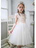 Glittering Fish Scale Sequins Flower Girl Dress